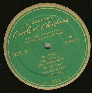 The Mormon Tabernacle Choir*, Sarah Vaughan and Samuel Ramey : Hallmark Presents: Carols Of Christmas (LP, Album)