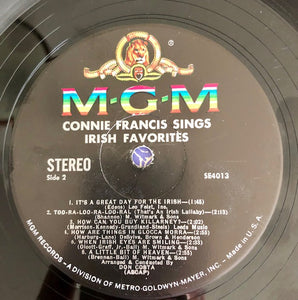 Connie Francis : Sings Irish Favorites (LP, Album)