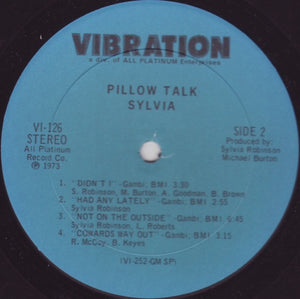 Sylvia* : Pillow Talk (LP, Album, Spe)