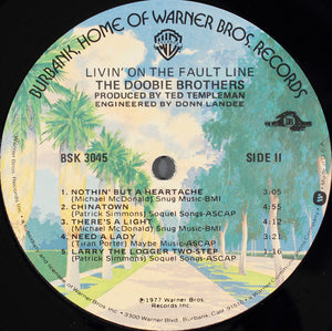 The Doobie Brothers : Livin' On The Fault Line (LP, Album, Los)