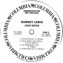Laden Sie das Bild in den Galerie-Viewer, Ramsey Lewis : Love Notes (LP, Album, Promo)
