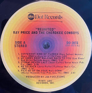 Ray Price & The Cherokee Cowboys : Reunited (LP)