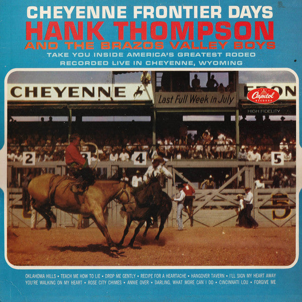 Hank Thompson And The Brazos Valley Boys* : Cheyenne Frontier Days (LP, Mono)