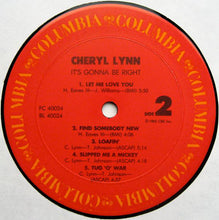 Load image into Gallery viewer, Cheryl Lynn : It&#39;s Gonna Be Right (LP, Album, Car)

