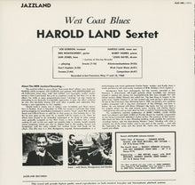Laden Sie das Bild in den Galerie-Viewer, Harold Land : West Coast Blues! (LP, Album, RE)
