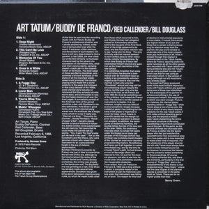 Art Tatum, Buddy De Franco*, Red Callender, Bill Douglass (2) : The Tatum Group Masterpieces (LP, Album)