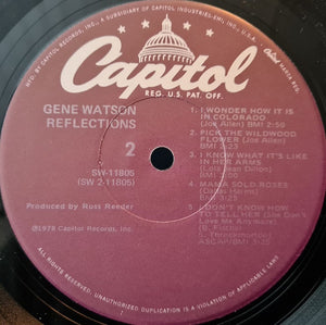 Gene Watson : Reflections (LP, Album, Jac)