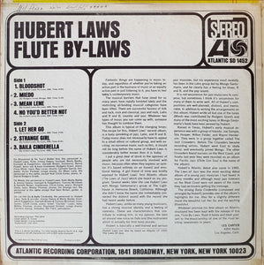 Hubert Laws : Flute By-Laws (LP, Album, RP, Pre)