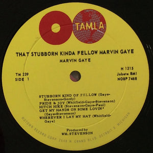 Marvin Gaye : That Stubborn Kinda Fellow (LP, Album, Mono)