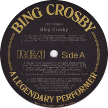 Laden Sie das Bild in den Galerie-Viewer, Bing Crosby : A Legendary Performer (LP, Comp)
