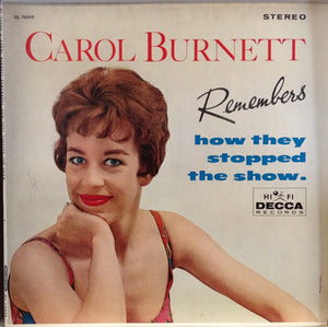 Carol Burnett : Carol Burnett Remembers How They Stopped The Show (LP, Album)