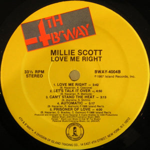 Millie Scott : Love Me Right (LP, Album)