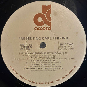 Carl Perkins : Presenting Carl Perkins (LP)