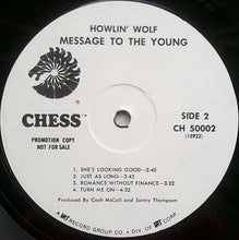 Laden Sie das Bild in den Galerie-Viewer, Howlin&#39; Wolf : Message To The Young (LP, Album, Promo)
