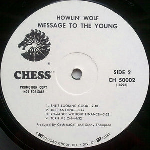 Howlin' Wolf : Message To The Young (LP, Album, Promo)