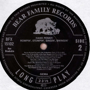 Hank Penny : Rompin' Stompin' Singin' Swingin' (LP, Comp)