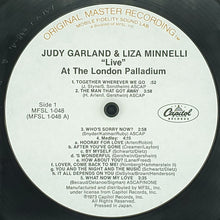 Load image into Gallery viewer, Judy Garland &amp; Liza Minnelli : &quot;Live&quot; At The London Palladium (LP, Album, RE, RM)

