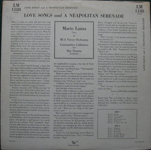 Mario Lanza : Love Songs & A Neapolitan Serenade (LP)