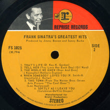 Laden Sie das Bild in den Galerie-Viewer, Frank Sinatra : Frank Sinatra&#39;s Greatest Hits (LP, Comp, Pit)
