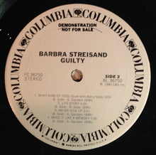 Laden Sie das Bild in den Galerie-Viewer, Barbra Streisand : Guilty (LP, Album, Promo, Gat)
