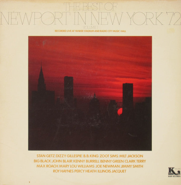 Various : The Best Of Newport In New York '72 (Volume 1) (LP, Album, RE)