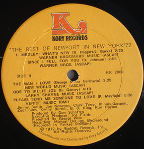 Various : The Best Of Newport In New York '72 (Volume 1) (LP, Album, RE)