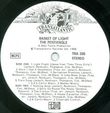 Charger l&#39;image dans la galerie, The Pentangle* : Basket Of Light (LP, Album, RP, Gat)
