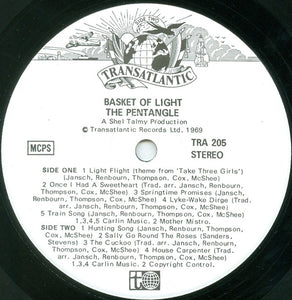 The Pentangle* : Basket Of Light (LP, Album, RP, Gat)