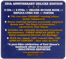 Load image into Gallery viewer, Paul Simon : Graceland (CD, Album, RE, RM + CD, Comp, RM + 2xDVD, NTSC + B)
