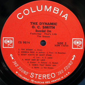 O. C. Smith* : The Dynamic O. C. Smith - Recorded Live (LP, Album)