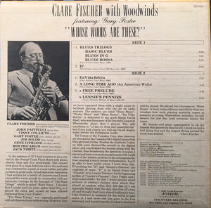 Clare Fischer With Woodwinds Featuring: Gary Foster : Whose Woods Are These? (LP, Album)