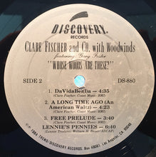 Laden Sie das Bild in den Galerie-Viewer, Clare Fischer With Woodwinds Featuring: Gary Foster : Whose Woods Are These? (LP, Album)
