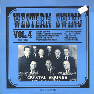 Various : Western Swing Vol. 4 (The 1930s) (LP, Comp, Mono)