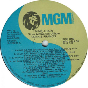 Connie Francis : I'm Me Again - Silver Anniversary Album (LP, Album)