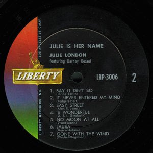Julie London : Julie Is Her Name (LP, Album, Mono, RE)