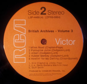 Various : British Archives Series / Blues For Collectors Vol. Three (LP, Comp, Dyn)