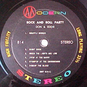 Don & Eddie : Rock And Roll Party (LP, Album)