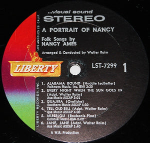Nancy Ames : A Portrait Of Nancy (Folk Songs By Nancy Ames) (LP, Album)