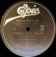 Laden Sie das Bild in den Galerie-Viewer, Merle Haggard : A Friend In California (LP, Album, Car)
