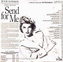 Laden Sie das Bild in den Galerie-Viewer, Julie London : Send For Me (LP, Album)
