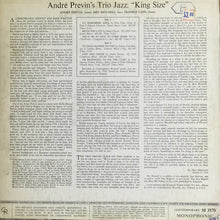 Load image into Gallery viewer, André Previn&#39;s Trio Jazz* : King Size! (LP, Album, Mono)
