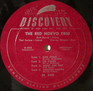 The Red Norvo Trio : Red Norvo Trio, Volume Two (10")