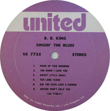 Load image into Gallery viewer, B.B. King : Singin&#39; The Blues (LP, Comp, RE)
