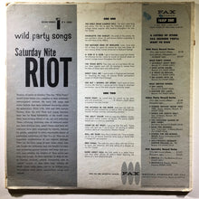 Load image into Gallery viewer, Unknown Artist : Saturday Night Riot (LP, Album)
