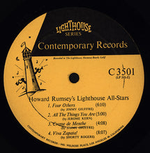 Charger l&#39;image dans la galerie, Howard Rumsey&#39;s Lighthouse All-Stars : Sunday Jazz A La Lighthouse, Vol. 1 (LP, Album, Mono)
