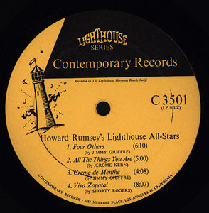 Howard Rumsey's Lighthouse All-Stars : Sunday Jazz A La Lighthouse, Vol. 1 (LP, Album, Mono)