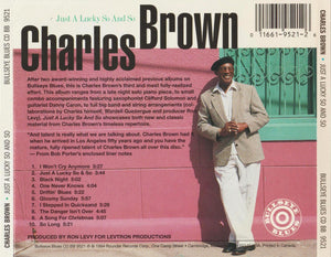 Charles Brown : Just a Lucky So and So  (CD, Album)