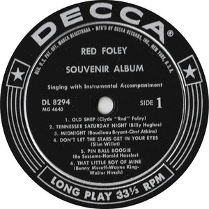 Red Foley : Souvenir Album (LP, Album, Mono)