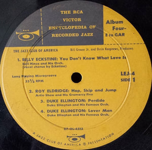 Various : The RCA Victor Encyclopedia Of Recorded Jazz: Album 4 - Eck To Gar (10", Comp)