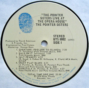 The Pointer Sisters* : The Pointer Sisters Live At The Opera House (2xLP, Album, Gat)